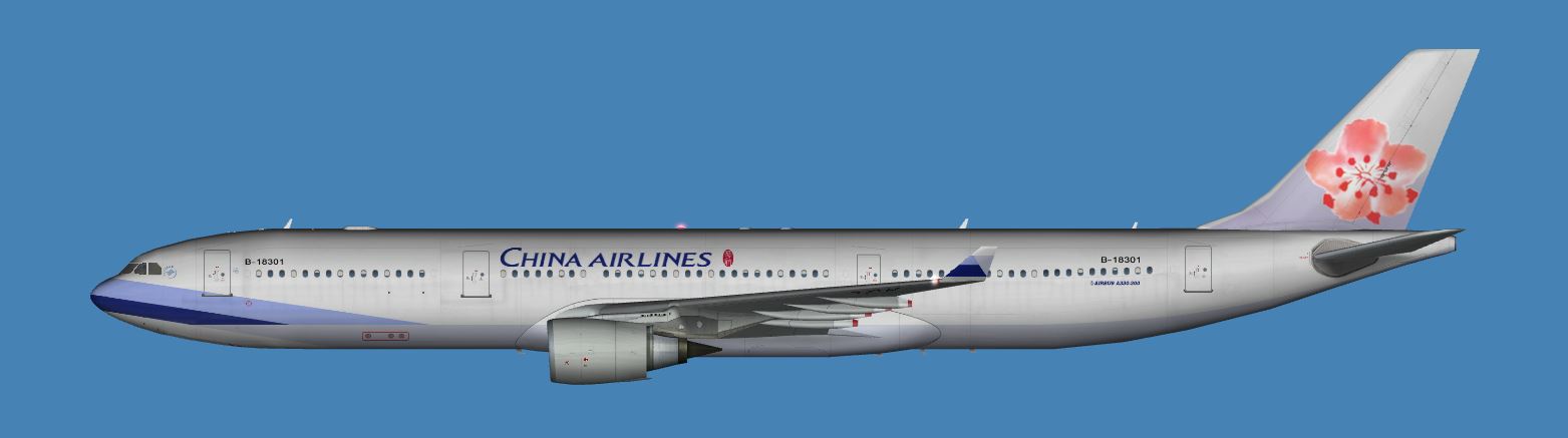 China Airlines Airbus A330-300 FSPainter FSX / P3D